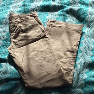 Flare khaki pants